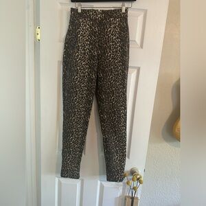 VIXEN leopard print trousers size Small